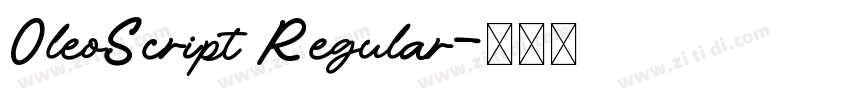 0leoScript Regular字体转换